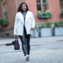 Plus size outfit featuring leather leggings
